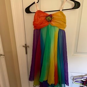 Rainbow costume dress